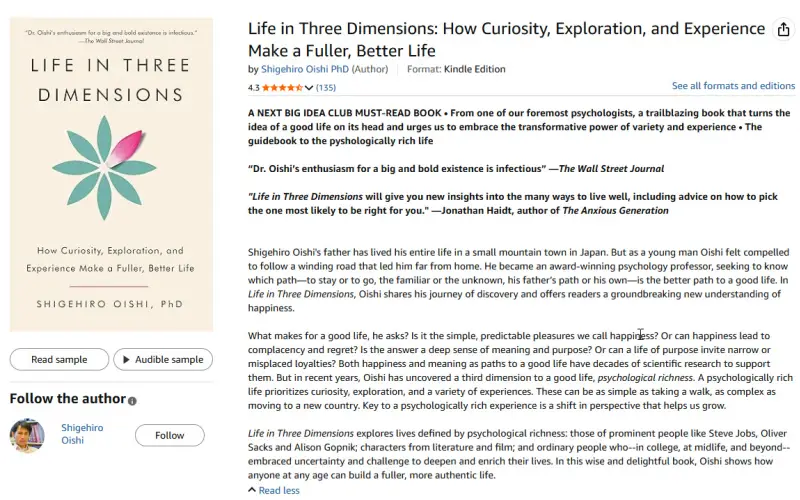 GRATIS BOEK Life in Three Dimensions - Shigehiro Oishi
